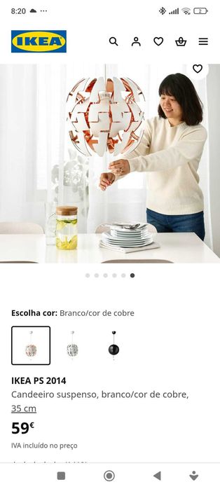 Candeeiro de teto moderno