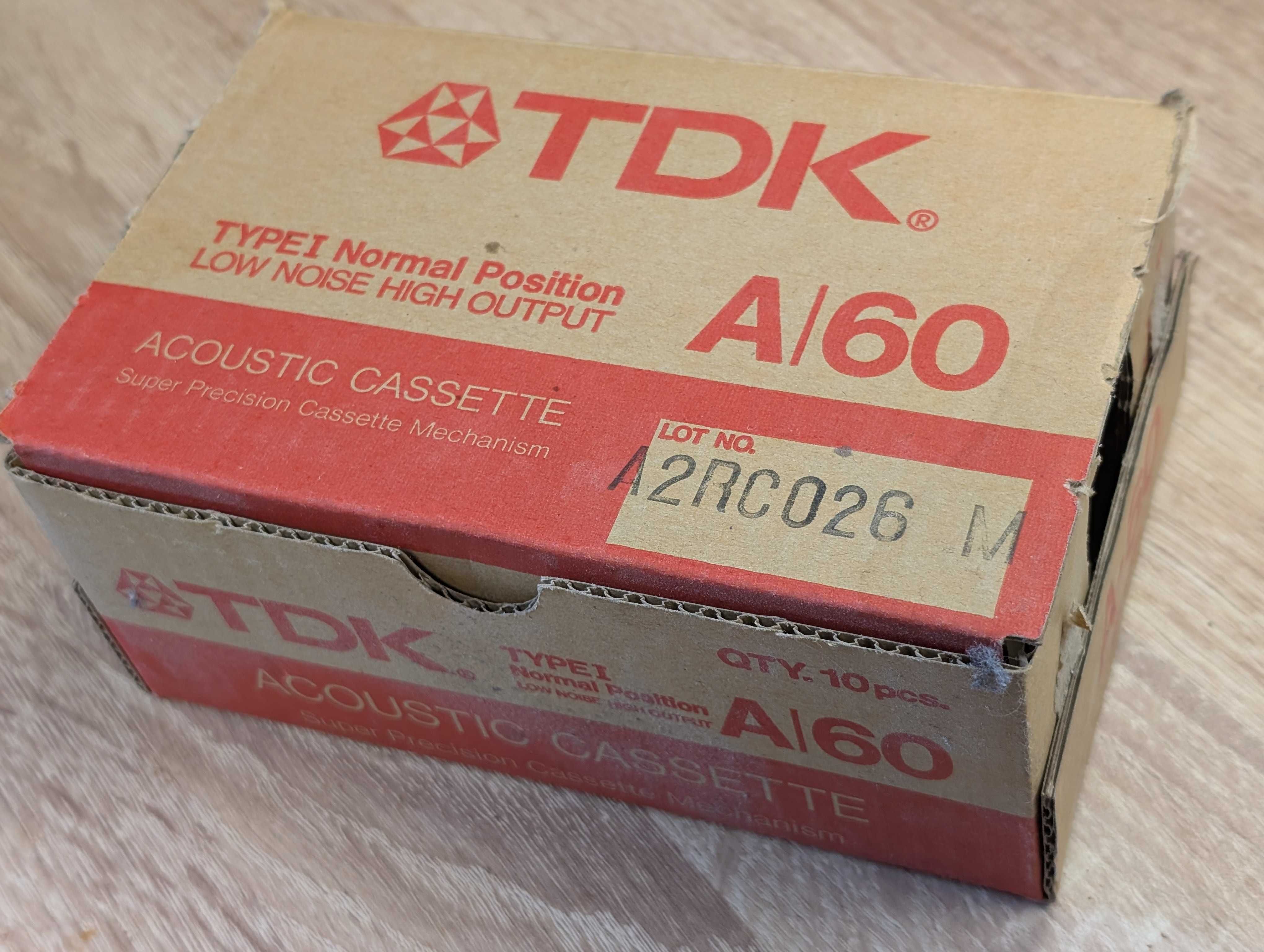 Nowe kasety magnetofonowe TDK A60 I retro vintage Stan kolekcjonerski