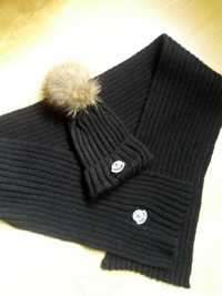 zimowy zestaw szalik i czapka dla dziecka