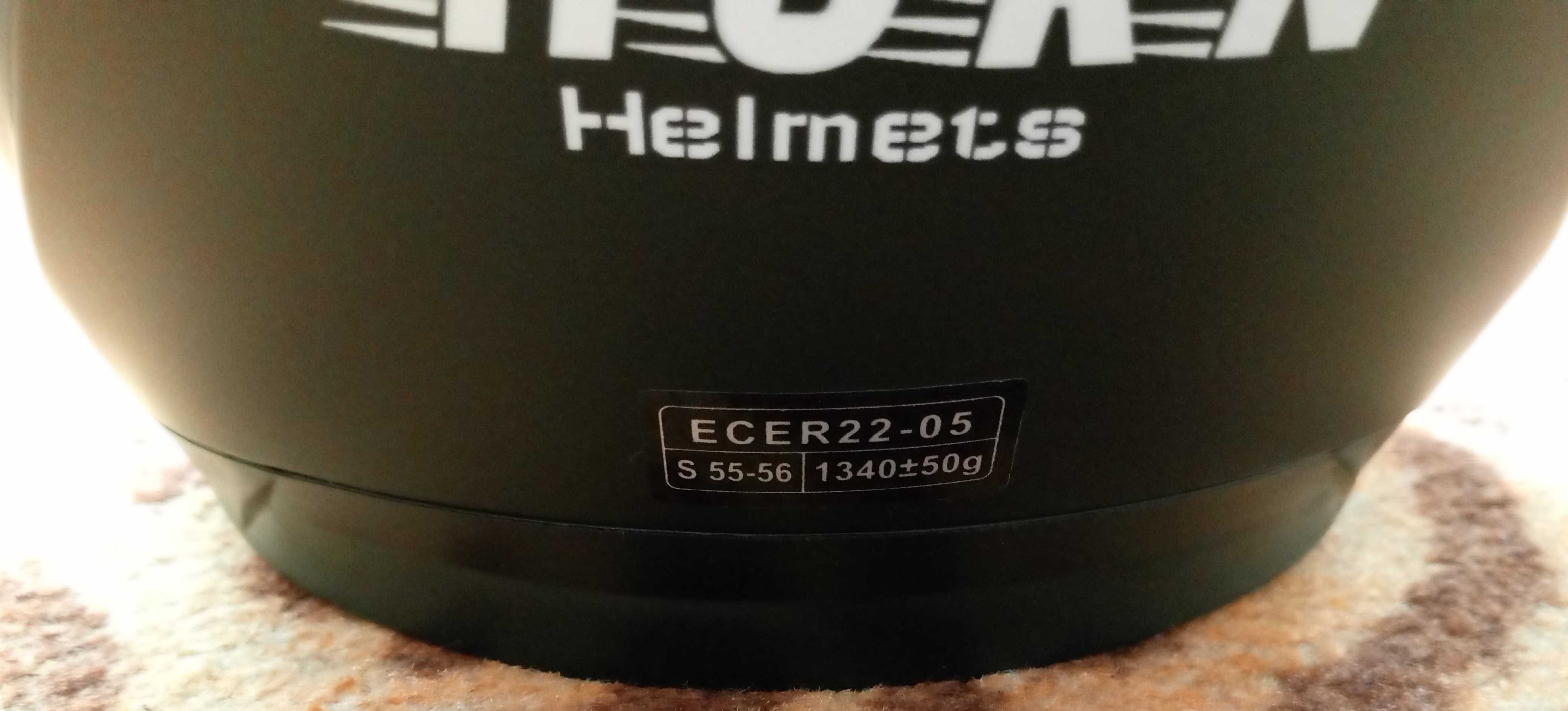 Kask motocyklowy Horn Blenda H-627 czarny mat rozm.S