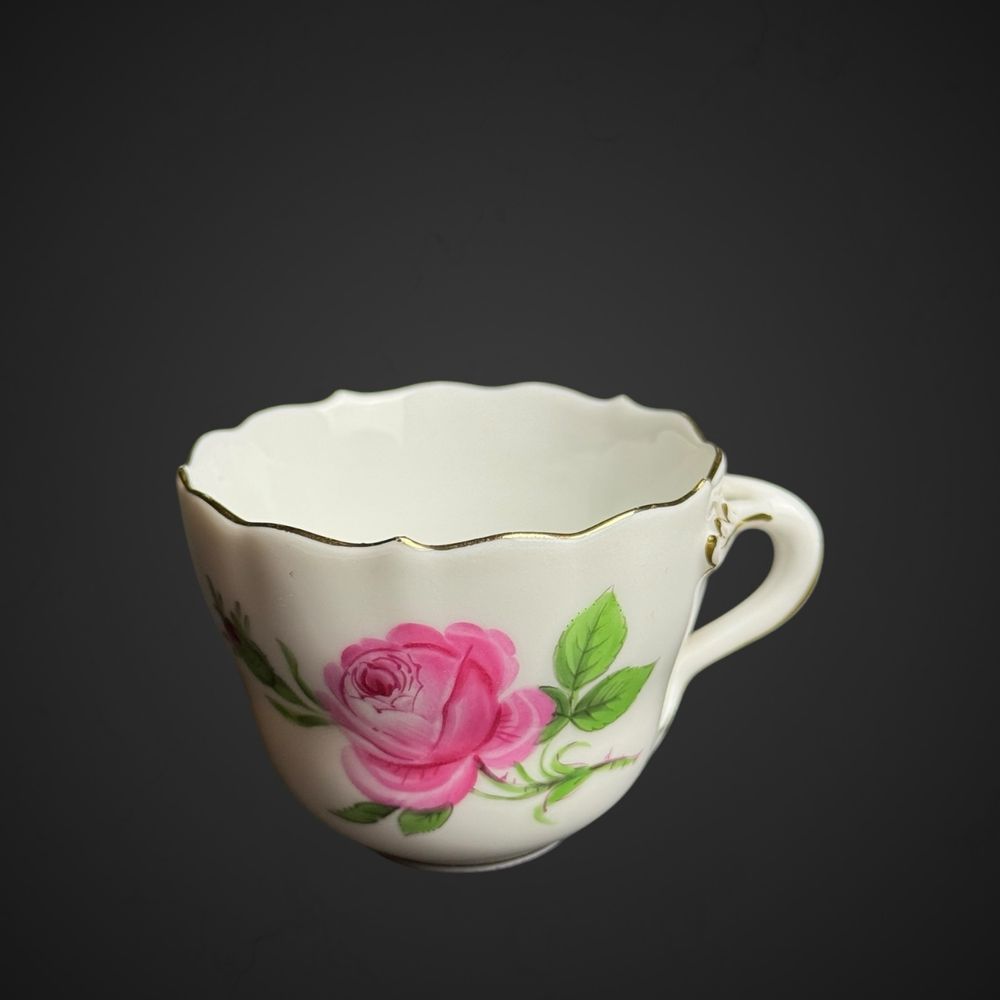 Filiżanka do mokki miśnia meissen róża złocenie B51/032908