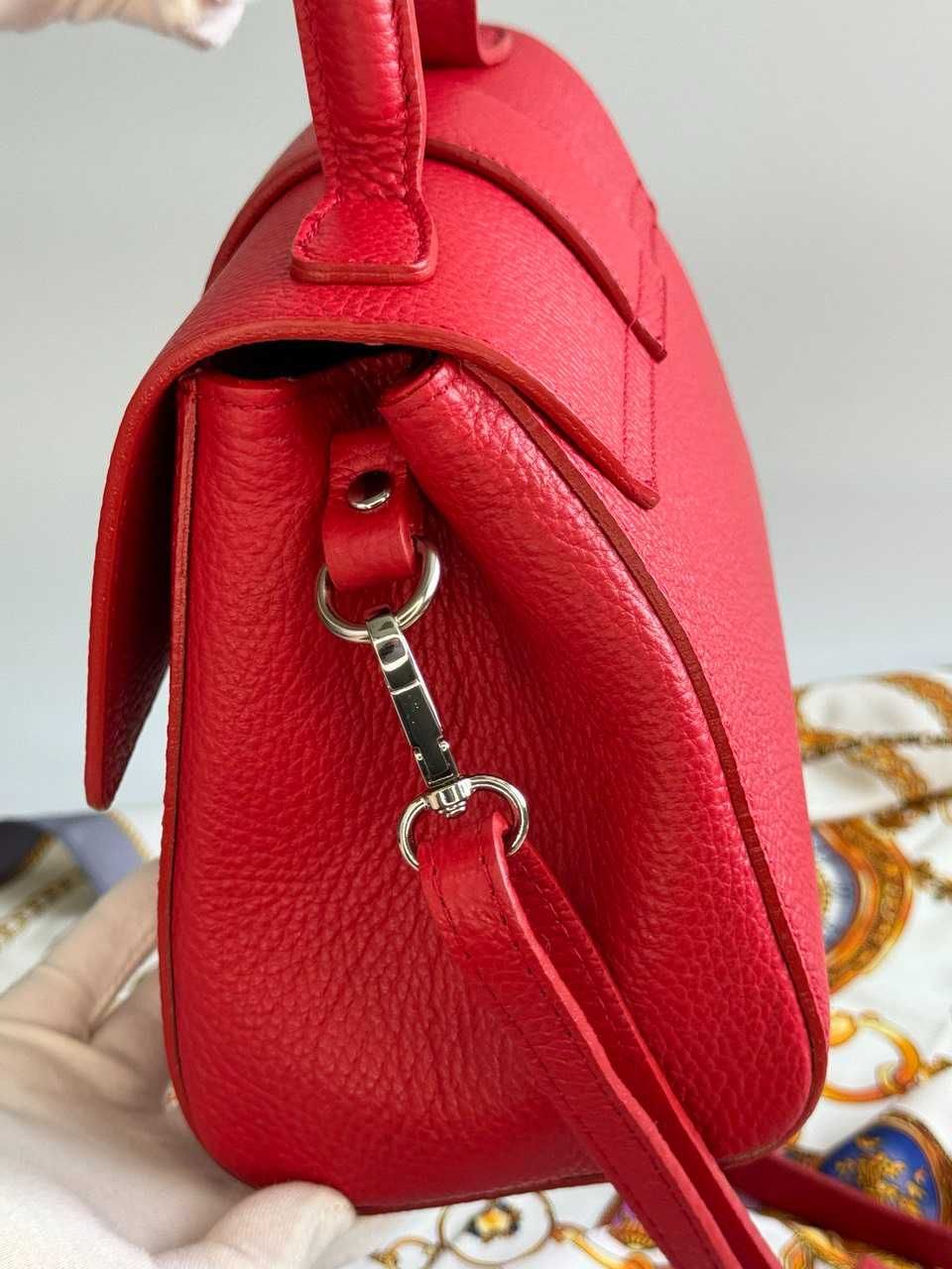 Жіноча сумка шкіряна червона