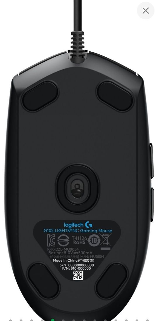 МИША logitech g102 lightsync чорна оригінал