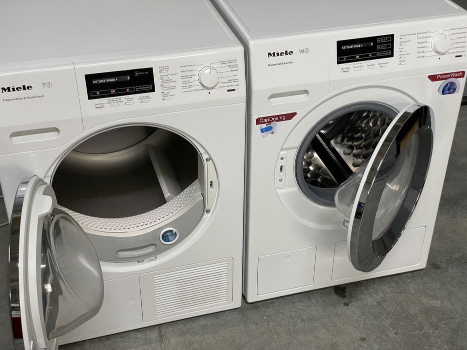 ТОПОВИЙ КОМПЛЕКТ MIELE: Пральна та Сушильна машина WKG 130 | TKG 450