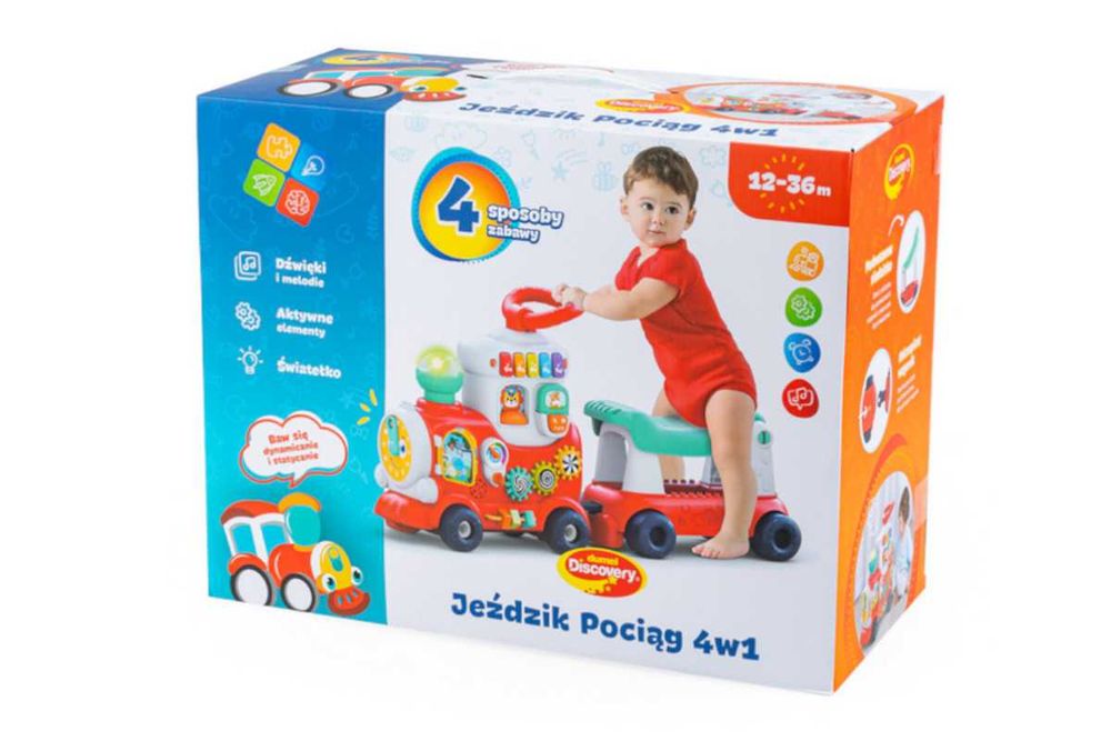 Zabawka Interaktywna Jeździk Pociąg 4w1 Dumel DD10226