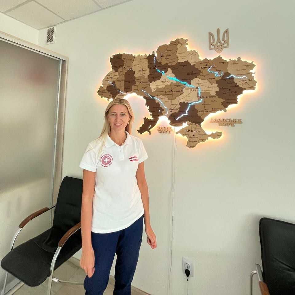 Дерев"яна мапа України з Led підсвіткою карта Украины с подсветкой