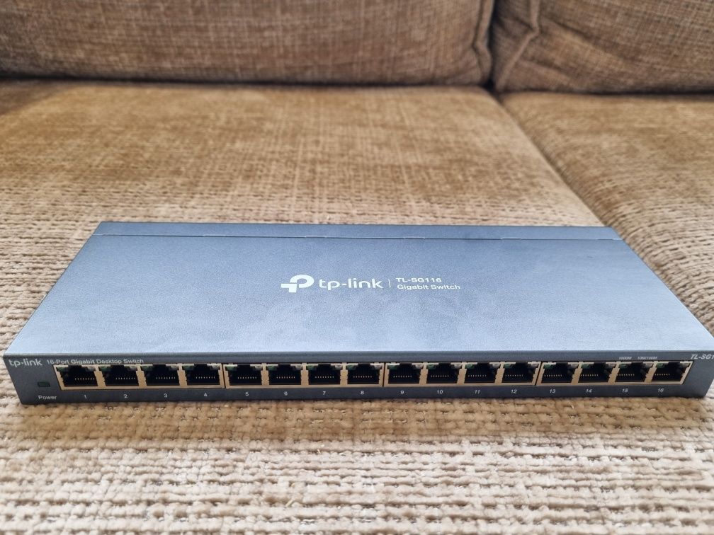 Tp-link 16-Port Gigabit Desktop Switch Model:TL-SG116