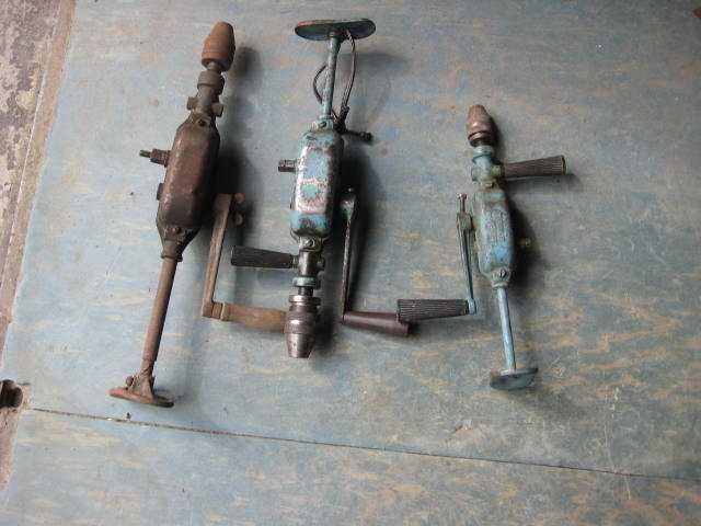 Wiertarki mechaniczne ręczne.PRL.Starocie