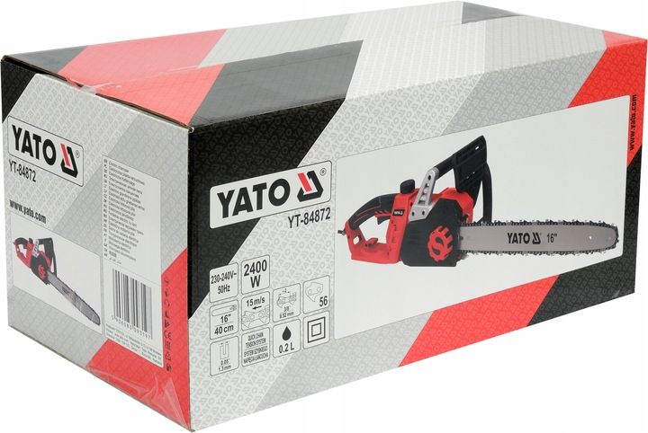 Yato Elektryczna Pilarka Łańcuchowa Piła Do Drewna 2400w 40cm