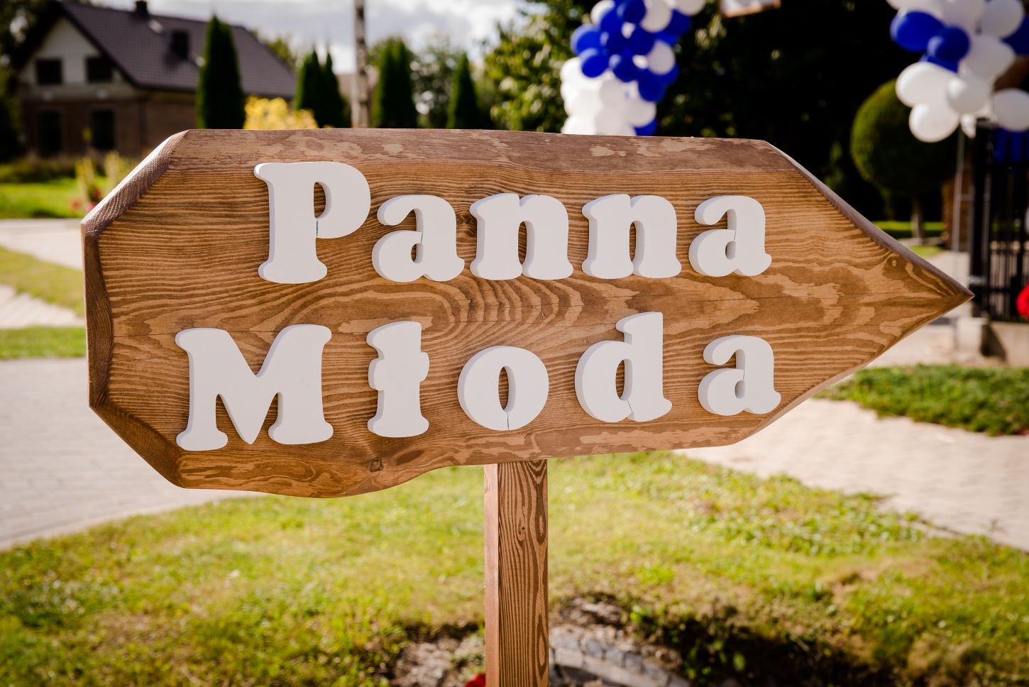 Drogowskazy na wesele  ślub PAN MŁODY PANNA MŁODA