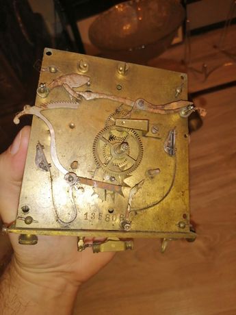 Mechanizm zegara żyłkowego Edlner Schutz Marke 1890