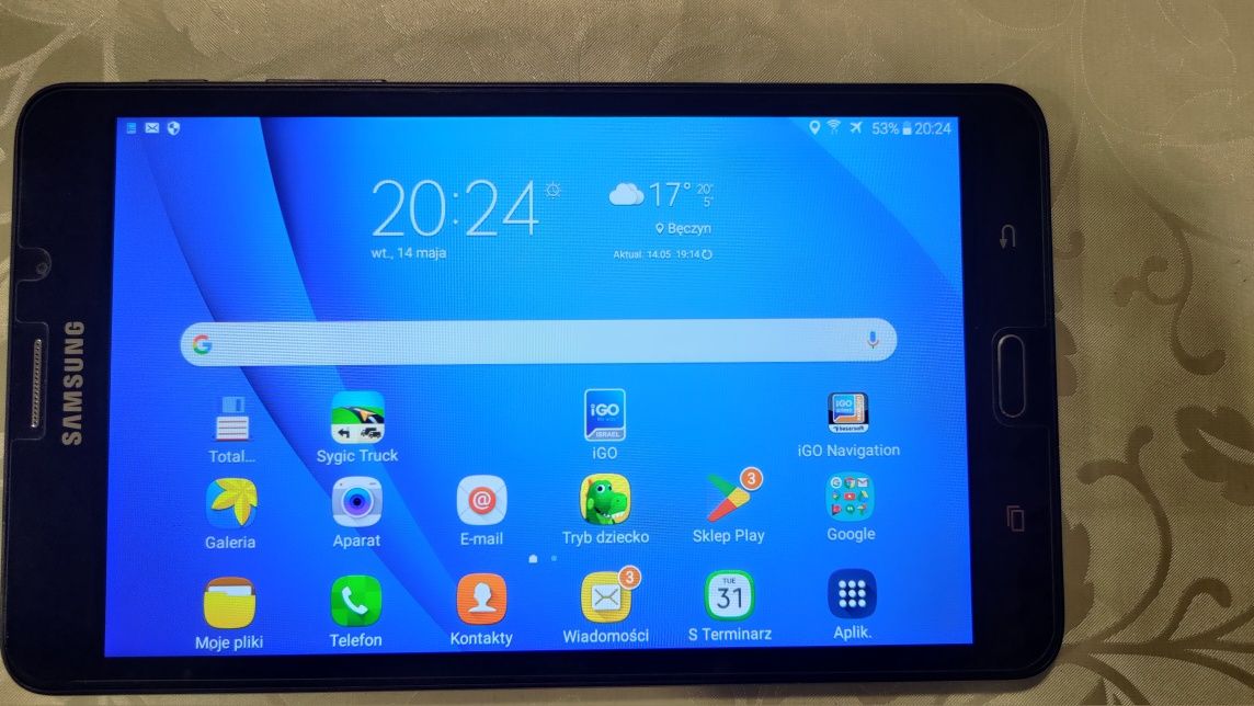 Tablet Samsung Galaxy Tab A6 nawigacja IGo primo + micro sd 128gb