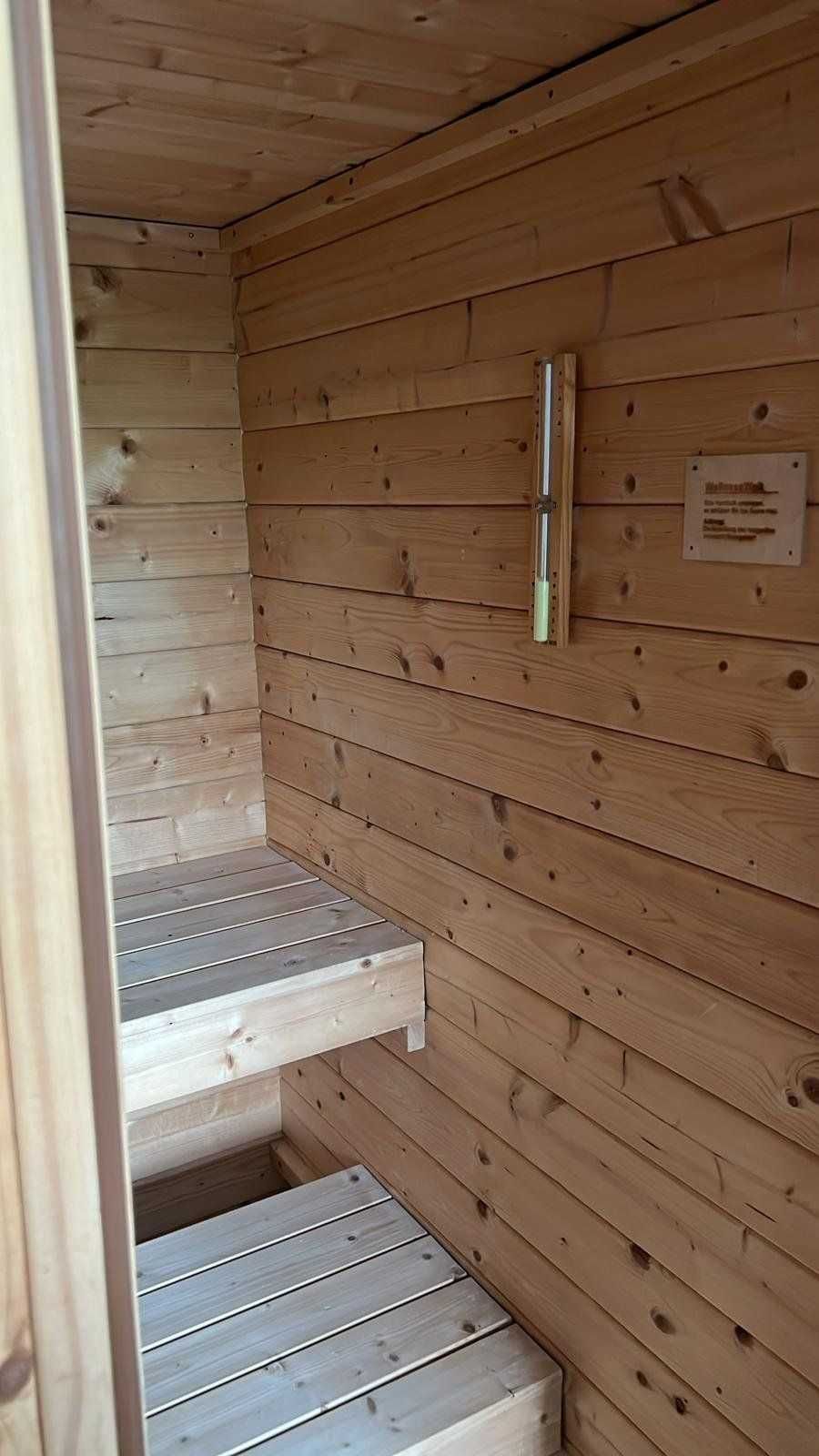 Sauna fińska SUCHA z drewna +piec ze sterowaniem 3,6kW 230V-400V 2-4os