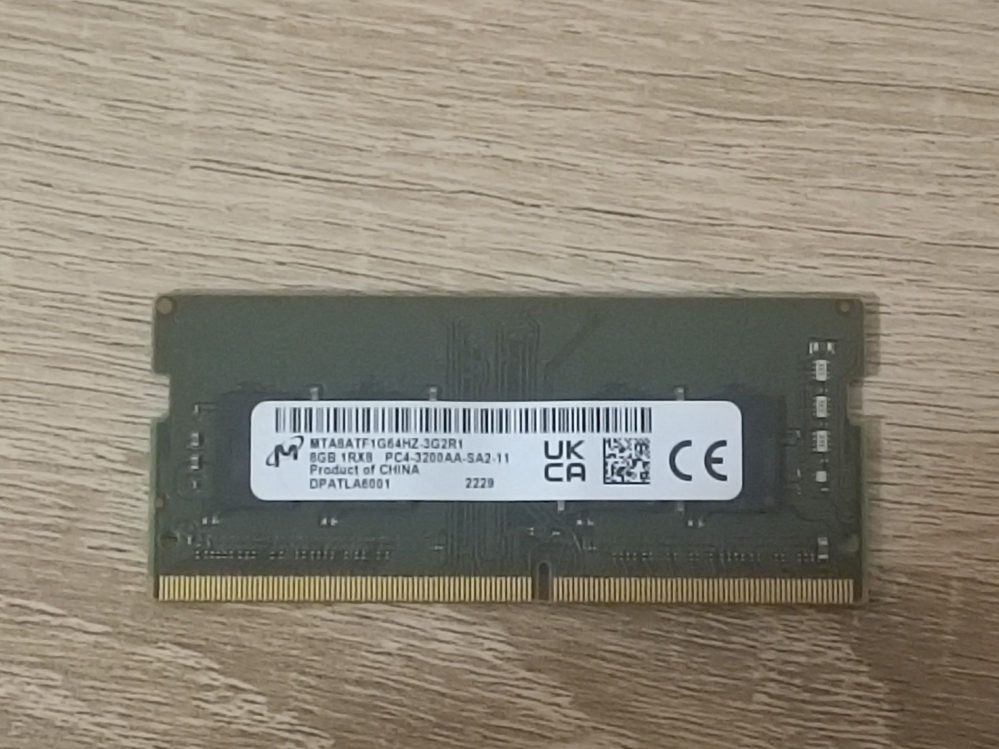 Оперативная память ADATA, Micron. 2x8gb DDR4 3200Mhz SO-DIMM