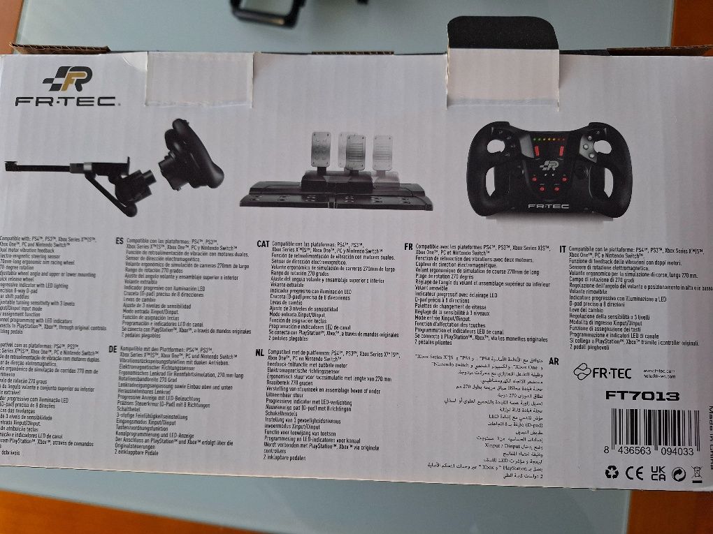 Volante com pedais PS4 Gaming na garantia até  24/12/2024
