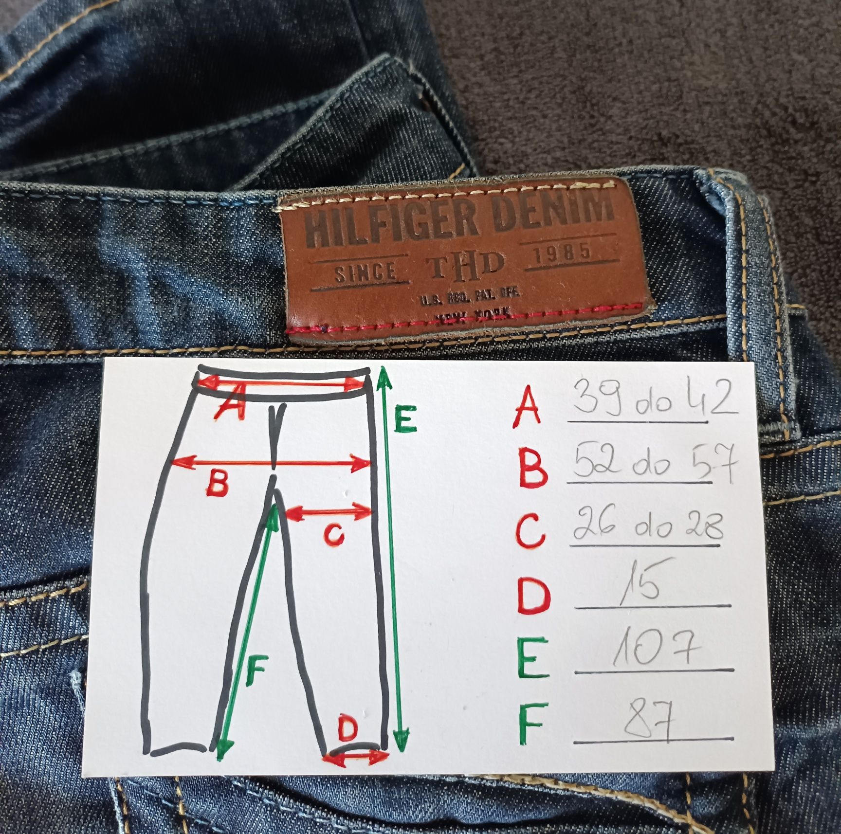 Tommy Hilfiger Denim roz M L damskie spodnie jeans