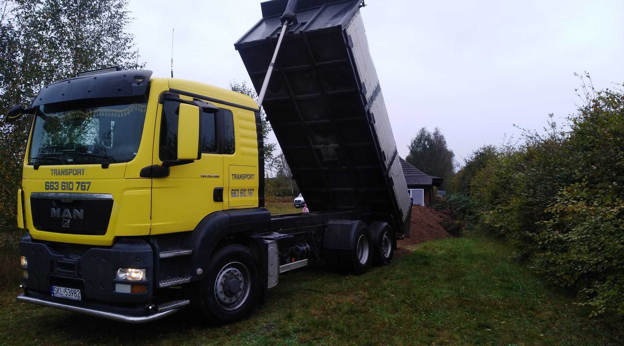 Usługi transportowe wywrotka