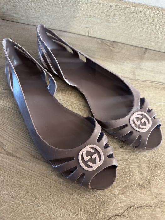 Gucci oryginalne baleriny gumowe 40