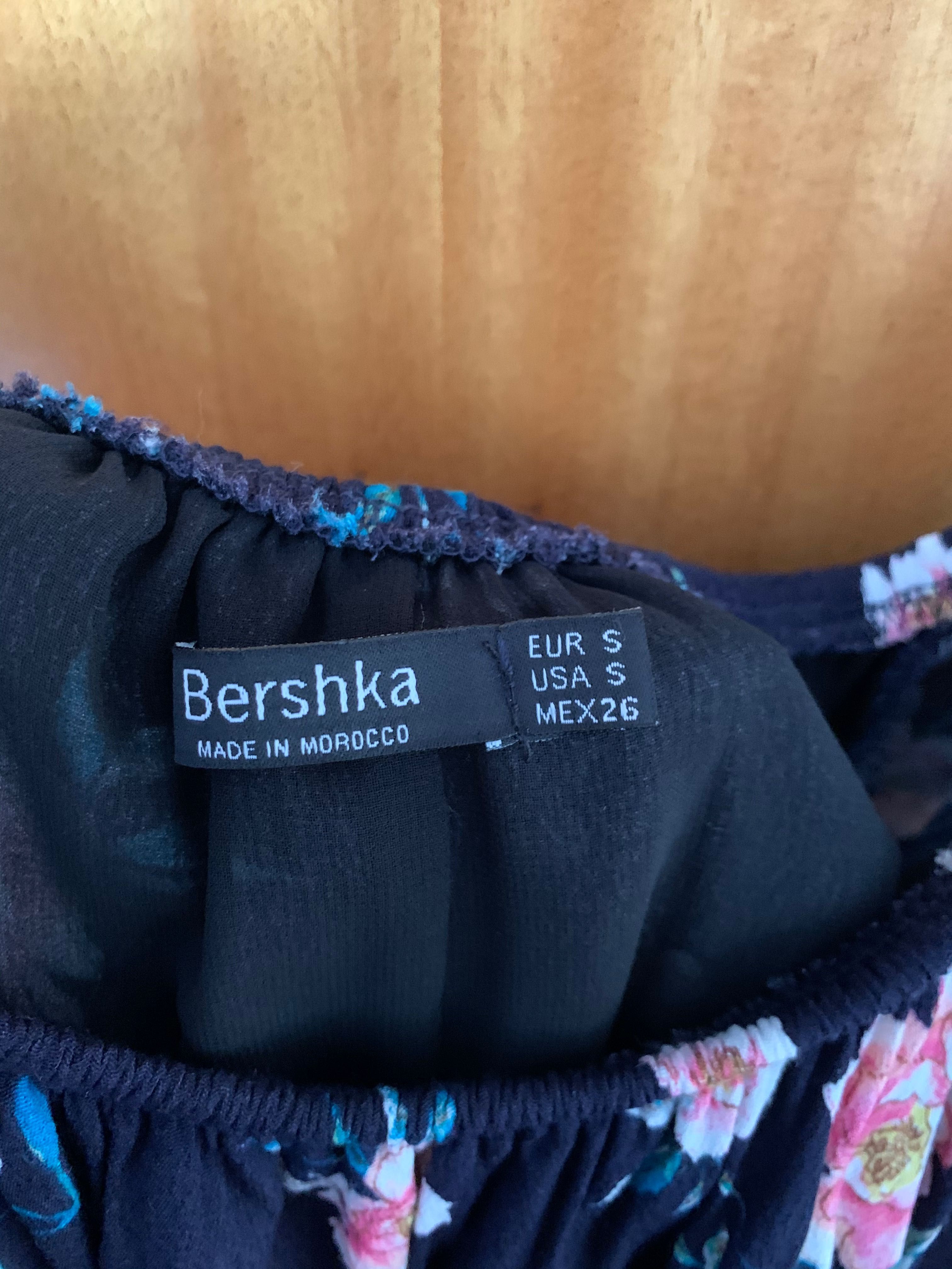 Vestido bandeau Bershka