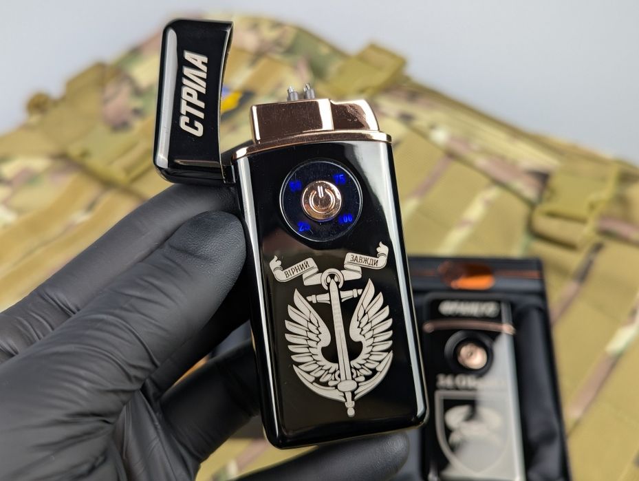 Турбо - запальничка з гравіюванням. Зажигалка 2 в 1