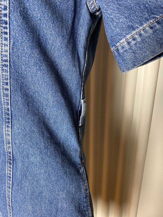 Sukienka krótka mini jeansowa dżinsowa 38 S M Only  kieszenie dekolt