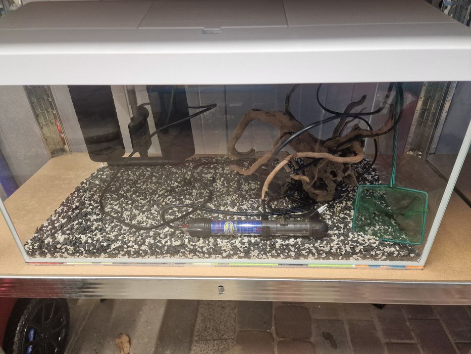 Kompletne akwarium 60l, filtr, grzałka, dekoracje