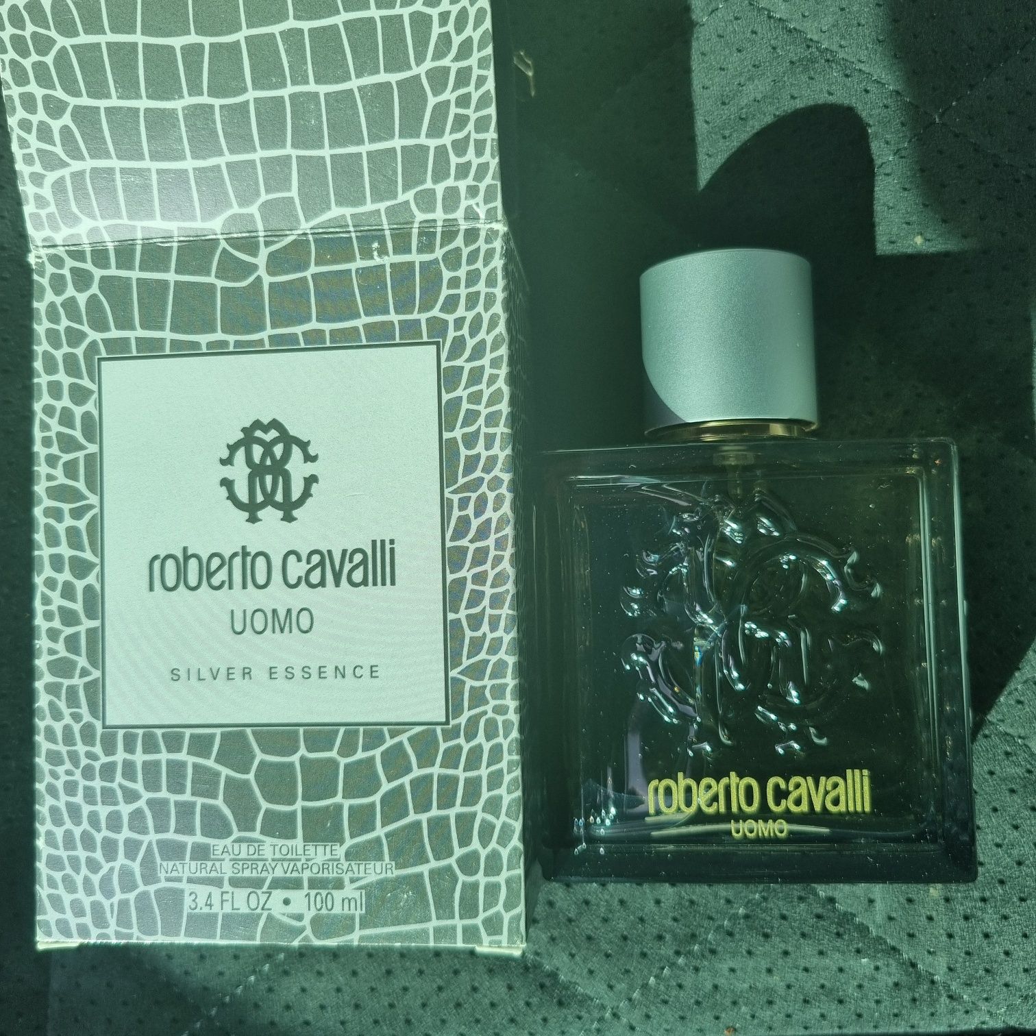 Roberto Cavalli  Uomo Silver  essence  edt 100ml Mega Unikat