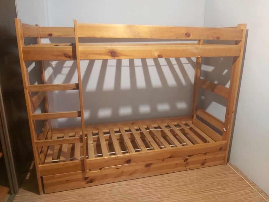 Sz-n dostawa gratis ŁÓŻKO piętrowe sosnowe 80x200 szuflada na pościel