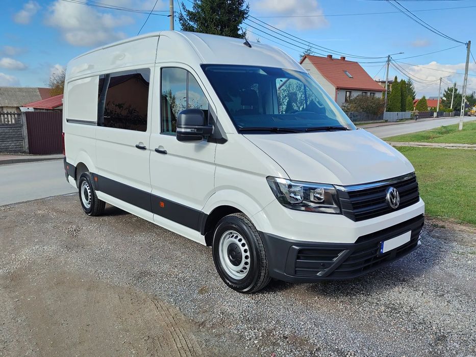 Volkswagen Crafter 2.0 TDI 140KM** Brygadowy 6-Os. Furgon Blaszak L3H3** POLSKI SALON** 191tyś KM** DMC do 3.5T kat.B**