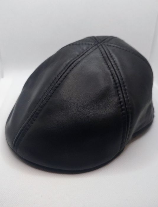 Kaszkiet męski ze skóry naturalnej. (Rozmiary 54-60)