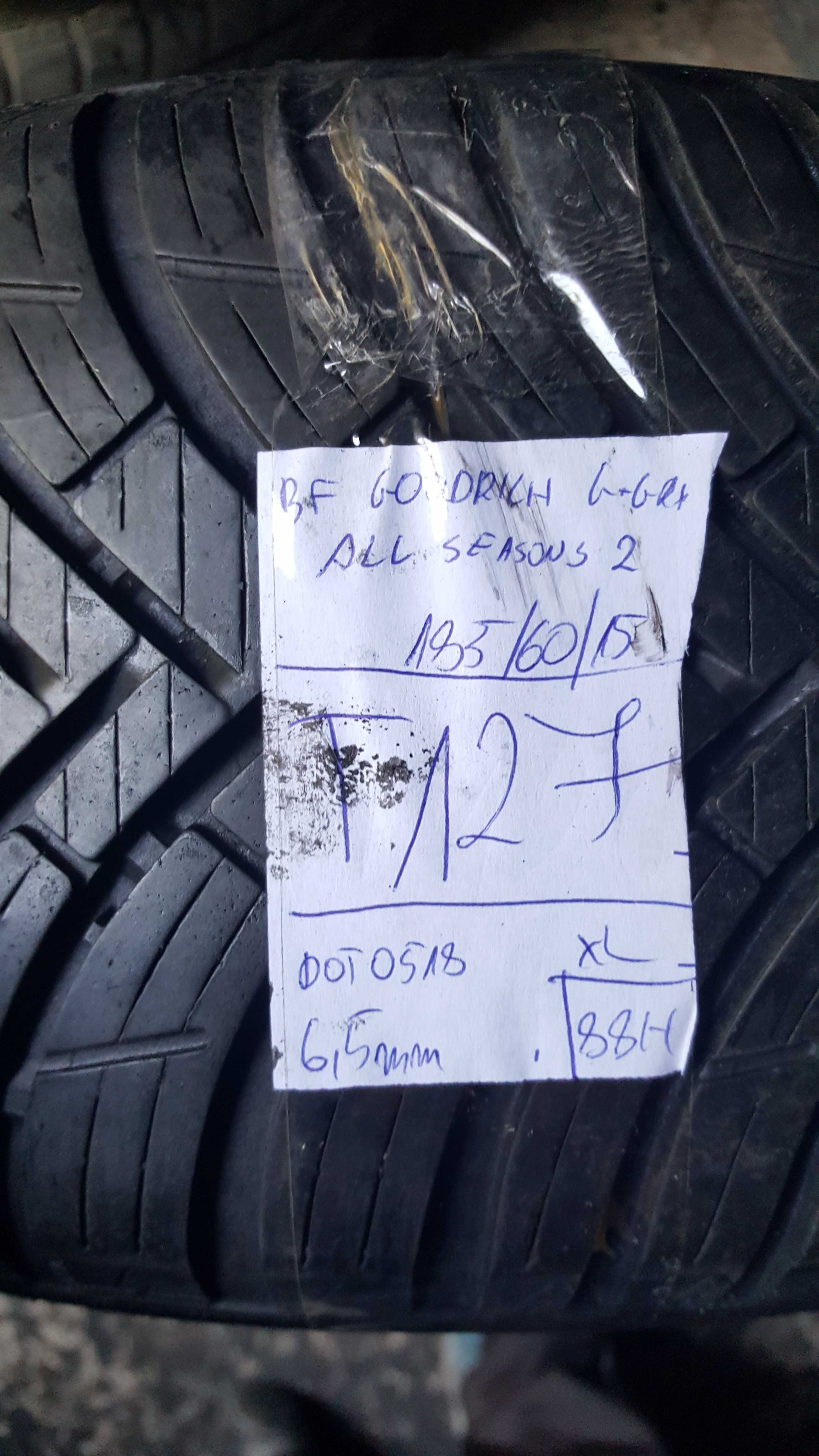 BFGoodrich 185/60 r15 G-Grip All Season 2 XL /// 6,5mm!!! 2018r
