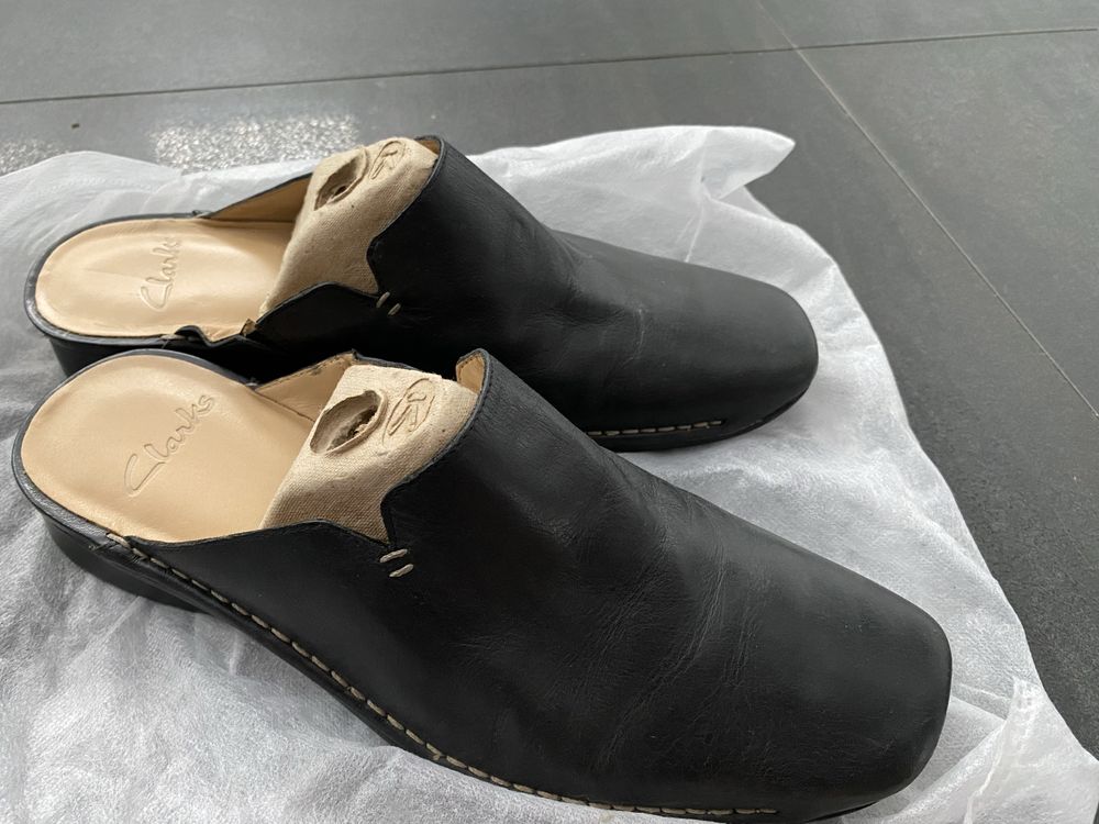 Klapki Clarks skóra