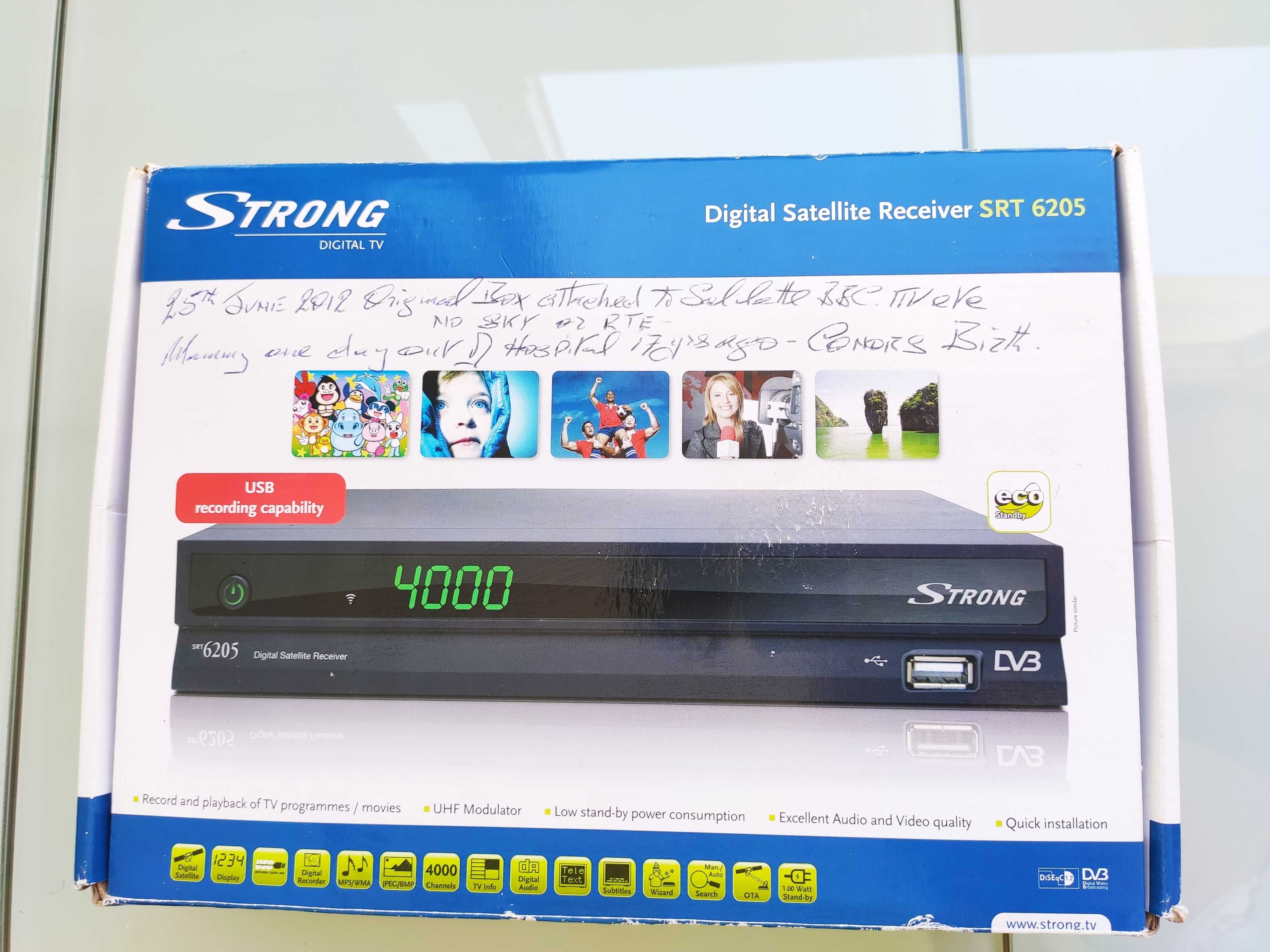 Recetor TV Satélite Digital Strong SRT 6205 | NOVO