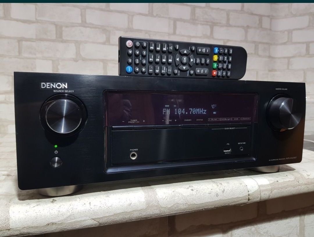 Пульт! 5.2 AV ресивер DENON AVR-X520BT, HDMI, Bluetooth, USB, б/у