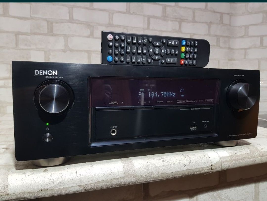 Пульт! 5.2 AV ресивер DENON AVR-X520BT, HDMI, Bluetooth, USB, б/у