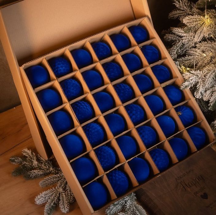 Новорічні прикраси кульки