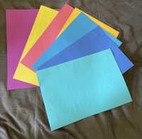 Двусторонняя цветная бумага А4/ Цветные листы/ Двусторнній кольоровий