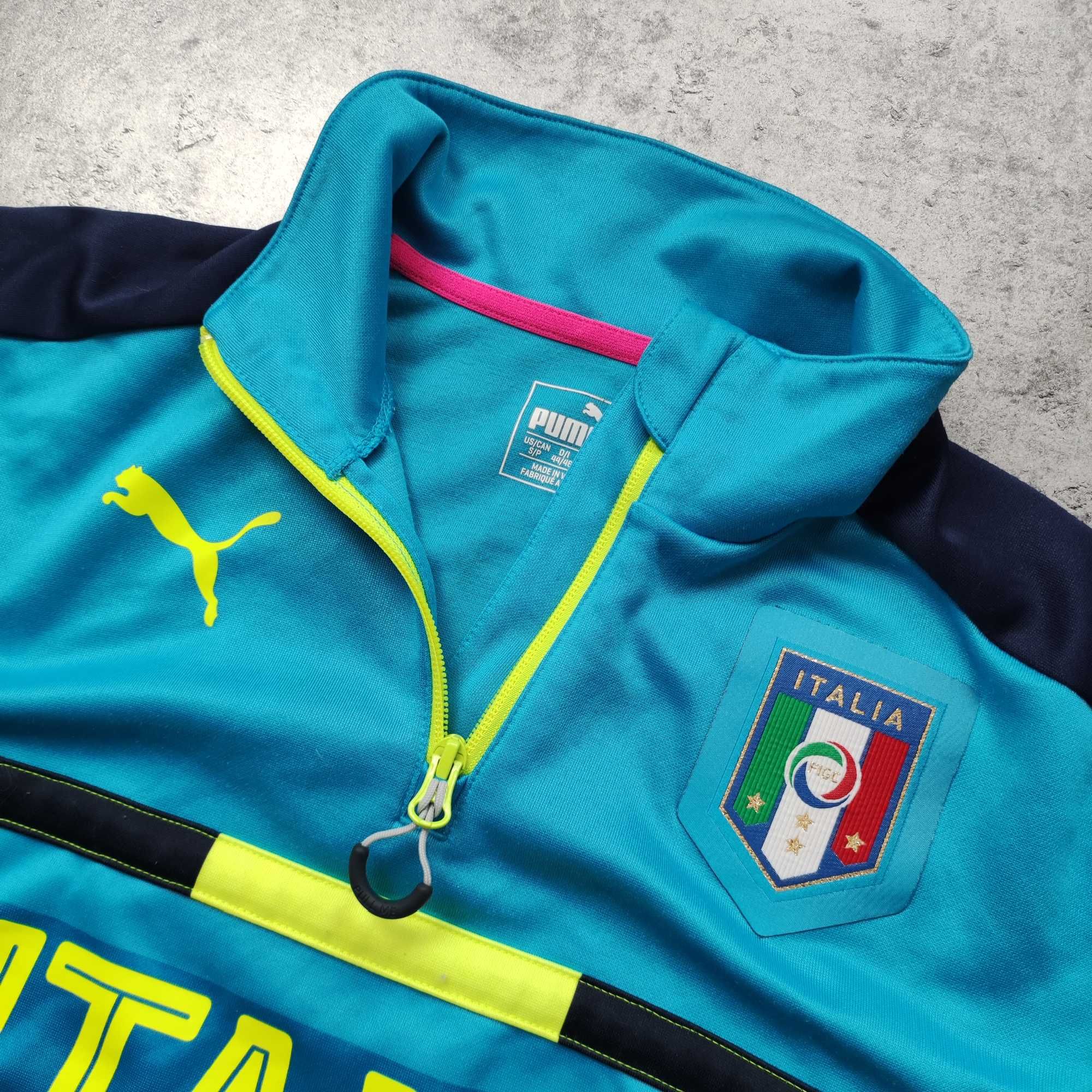 MĘSKA Bluza ITALIA Reprezentacja Włochy Puma Piłka Nożna Suwak Trening