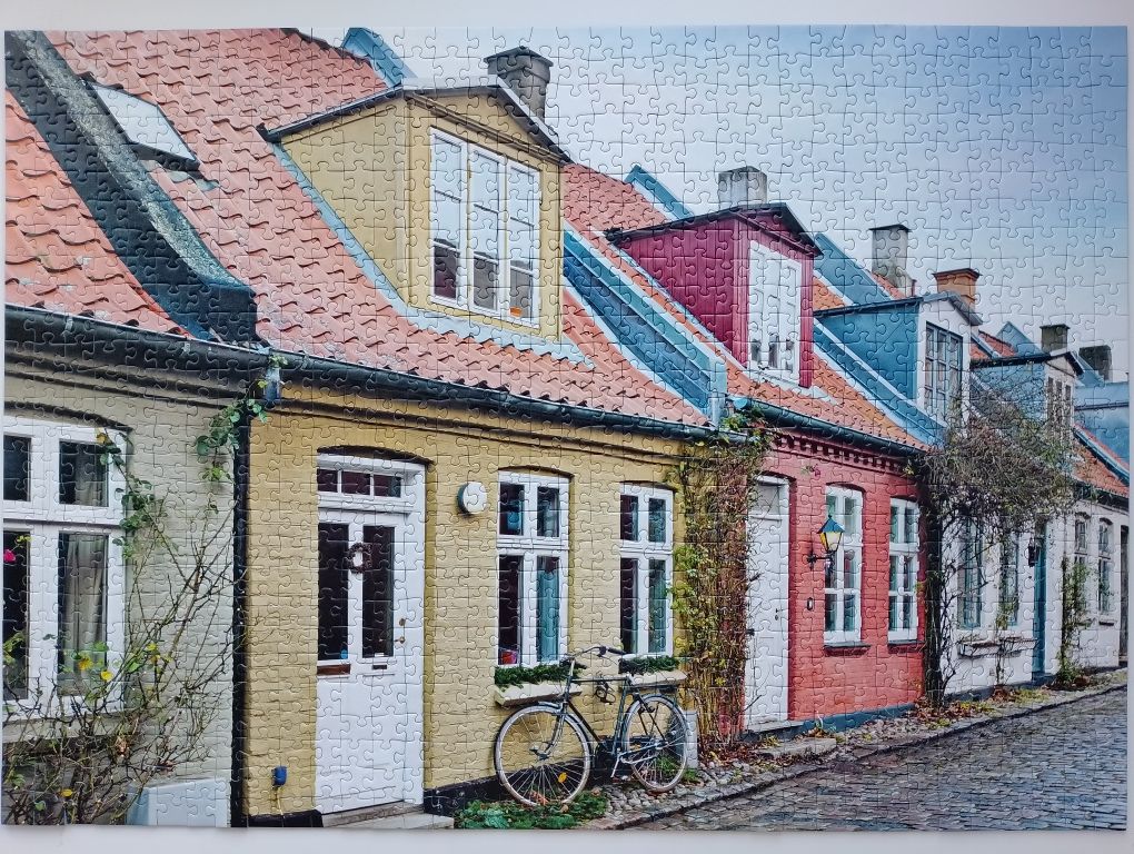 Puzzle kompletne 1000 Ravensburger Scandinavian Places widok