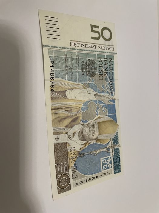 Banknot kolekcjonerski 50 zł Jan Paweł 2