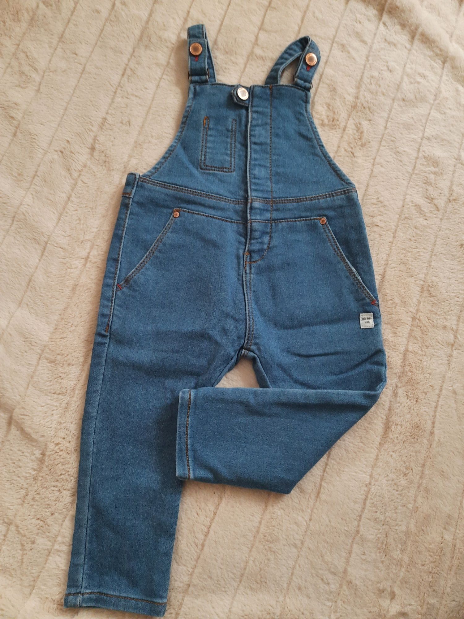 Ogrodniczki ZARA r 80 + sweterek 5 10 15 r74