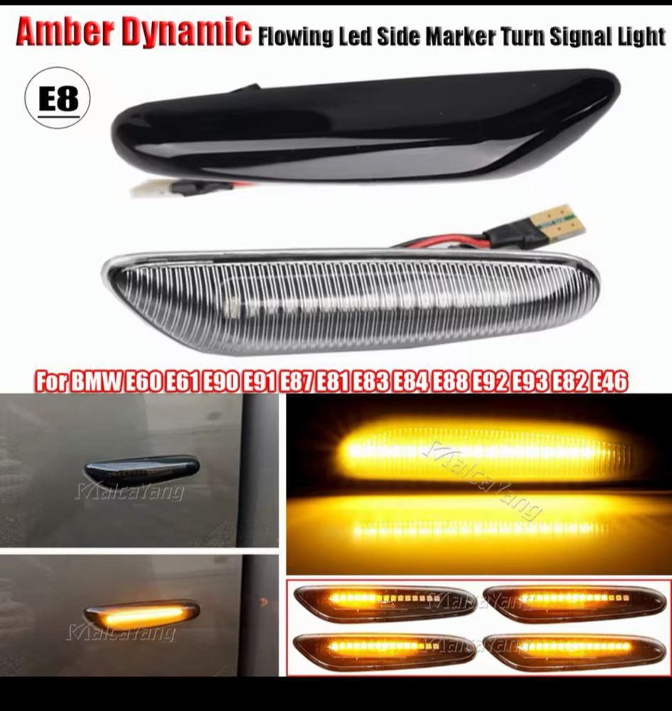 Piscas led dinâmico para BMW em pretos