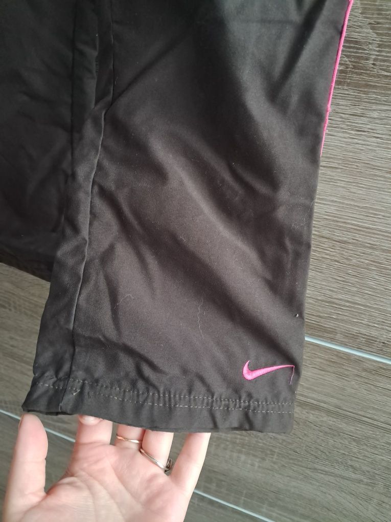 Brązowe dresy dzwony dla dziewczynki Nike