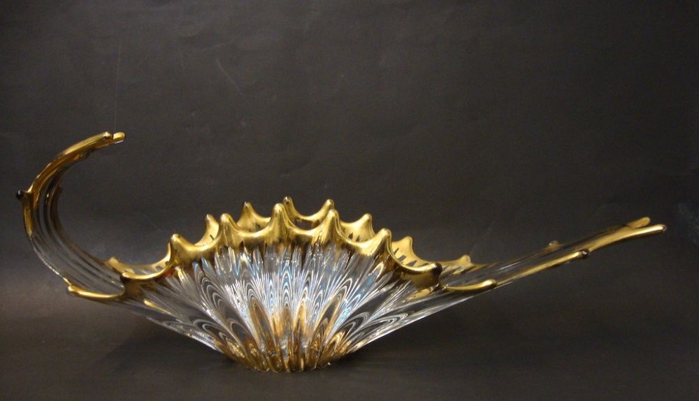 Centro de mesa antigo em Cristal de Murano