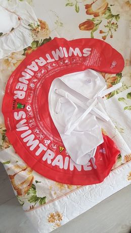 Надувной круг Swimtrainer красный для новорожденных 6-18 кг