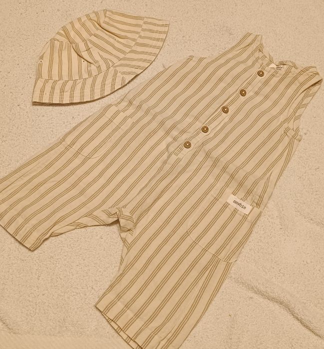 Letnie spodenki + kapelusz Newbie rozm. 68