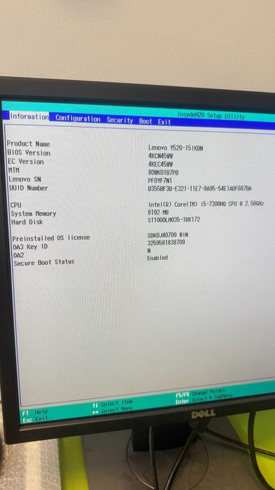 Płyta główna LENOVO Y520 15-IKBN GTX 1050