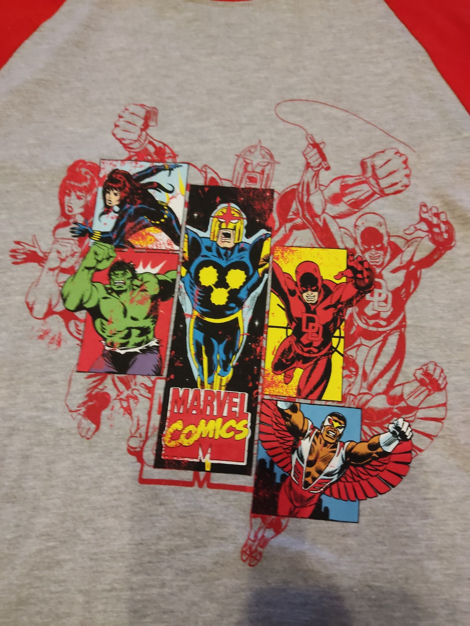 Koszulka męska t-shirt z długim rękawem Sinsay rozmiar M linia Marvel