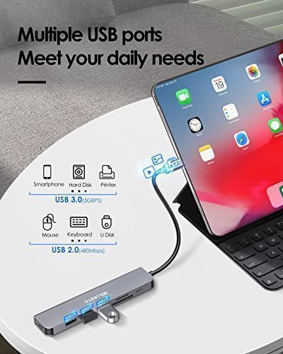 LENTION USB-C Hub 100W 4K HDMI Stacja dokująca USB 3.0/2.0