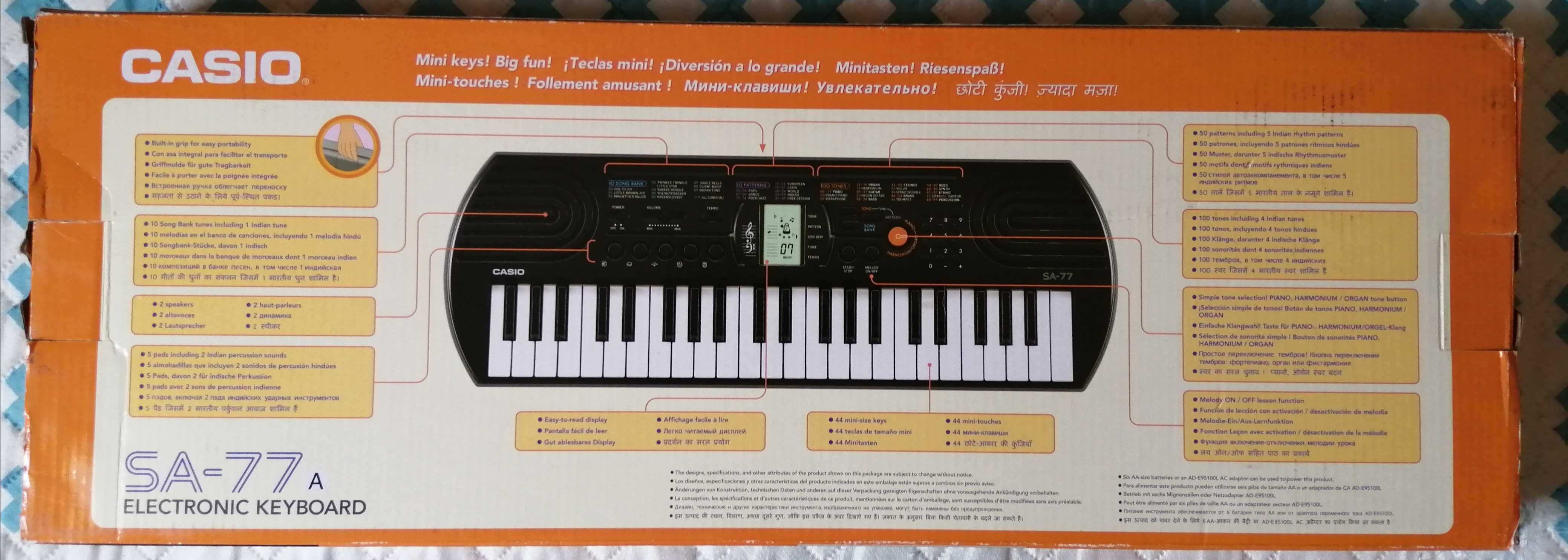 Teclado Casio SA 77